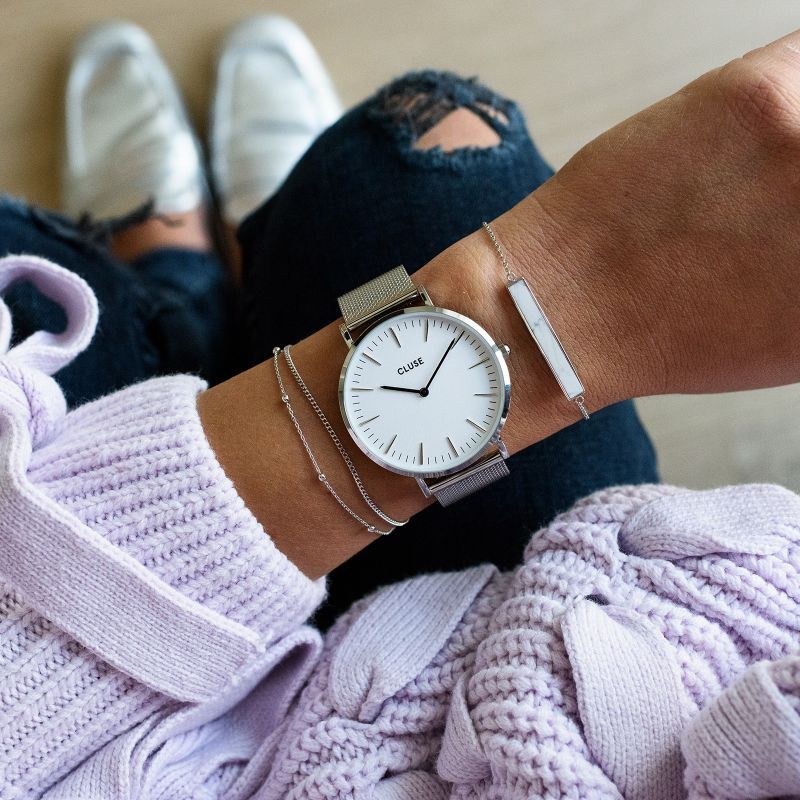 RELOJ CLUSE MALLA ACERO LA BOHEME