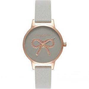 RELOJ OLIVIA BURTON ROSE CORREA GRIS